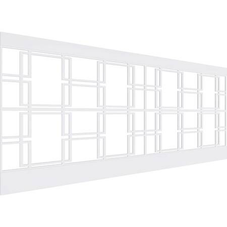 Ekena Millwork 40"H x 94 1/2"W Granby PVC Wainscot Paneling Kit WPK40X94GBY